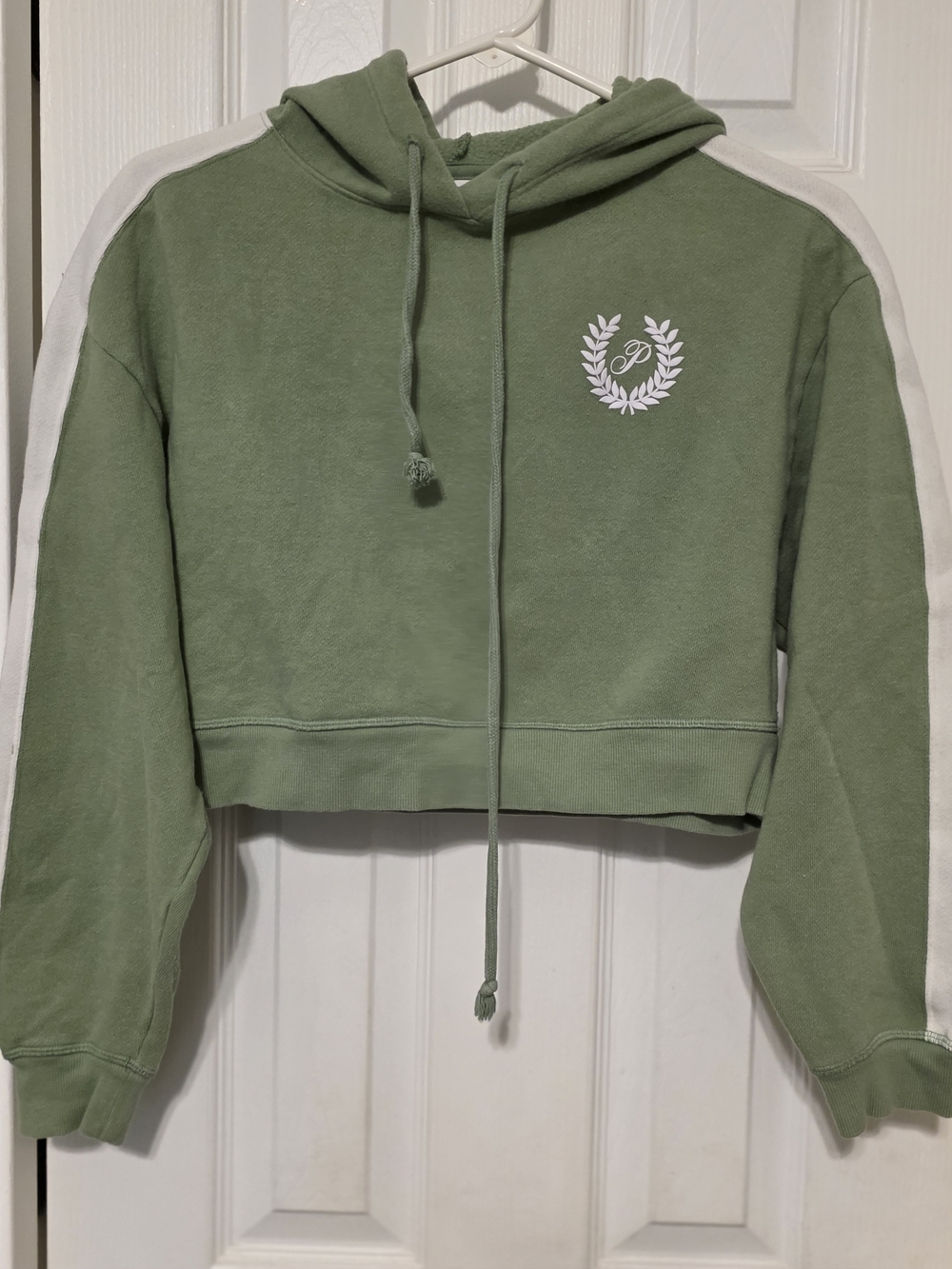 PINK Victoria's Secret Sage Green Pullover Hoodie